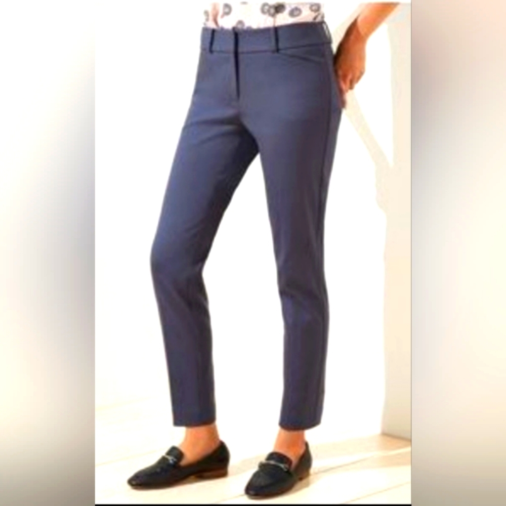 LOFT Marisa Pants Coastal Gray sz 6